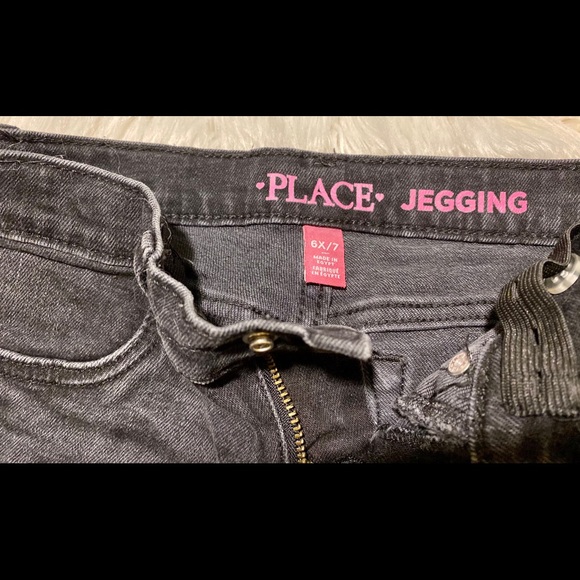 Black ripped Jegging Girls 6x/7 - Picture 5 of 8